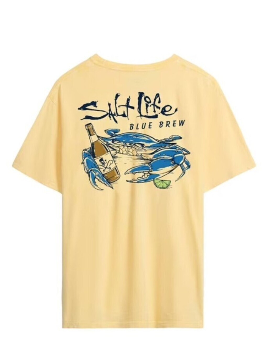 Salt Life Men's Blue Brew Crab Graphic T-Shirt - S